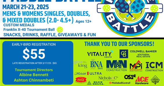 Paddle Battle Tournament for NEMS Habitat for Humanity 2025