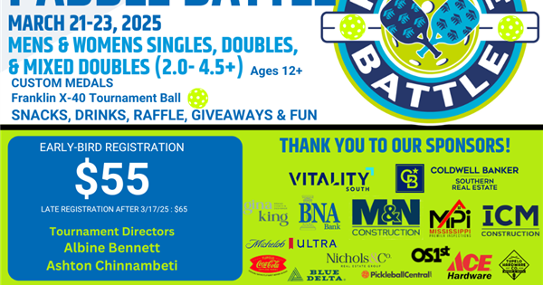 Paddle Battle Tournament for NEMS Habitat for Humanity 2025 logo