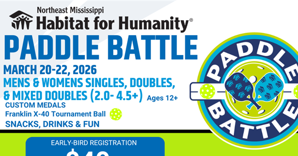 Paddle Battle Tournament for NEMS Habitat for Humanity 2026 logo