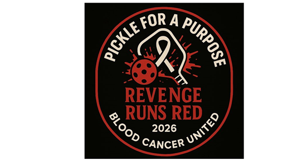 Pickle for a Purpose - Team Revenge Runs Red - Benefiting Blood Cancer United logo