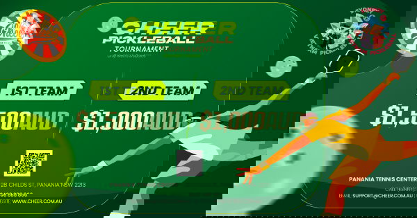 CHEER PICKLEBALL TOURNAMENT 2025 logo