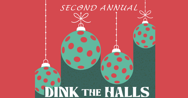 Join the Fight to Drive Out Hunger, Dink the Halls 2025 logo