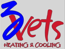 3 Vets Heating and Cooling logo