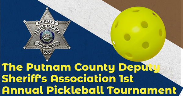The Putnam County Deputy Sheriff's Association 1st Annual Pickleball Tournament logo