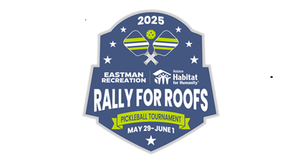 Eastman Open-Habitat Rally for Roofs Pickleball Tournament logo