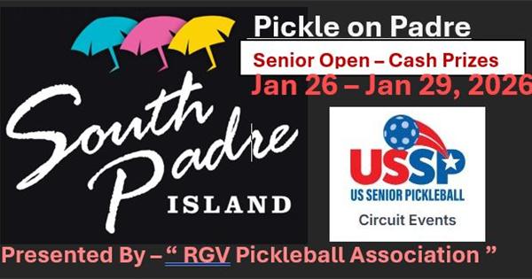 Pickleball on Padre - Round Robin logo