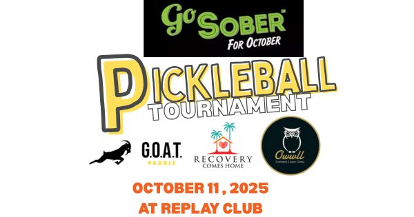 1st Annual Sober For October Pickleball Tournament logo