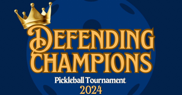 AURORA PICKLEBALL CLUB presents Defending Champions Pickleball Tournament logo