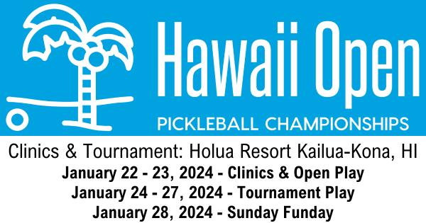 Jigsaw Hawaii Open at the Holua Resort Kona  Presented By Pickleball Central logo