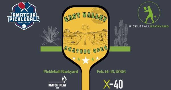 The East Valley Amateur Open @ Pickleball Backyard logo