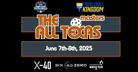 The All Texas Masters @ Pickleball Kingdom Pflugerville