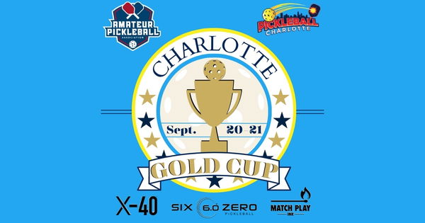 The Charlotte Gold Cup @ Pickleball Charlotte Sharon Lakes logo