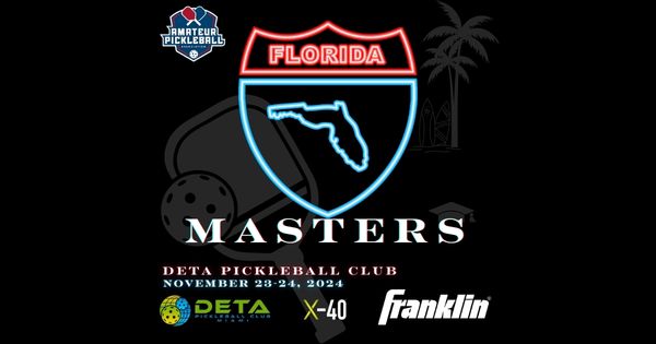 The Florida Master's @ DETA Pickleball Club logo