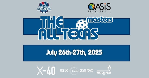The All Texas Masters @ Oasis Pickleball Club logo