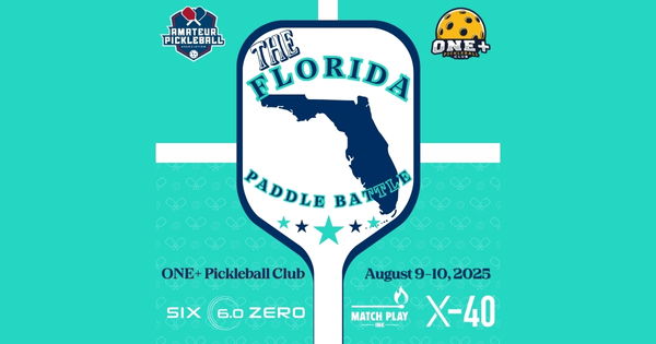 The Florida Paddle Battle @ One+ Pickleball Club logo