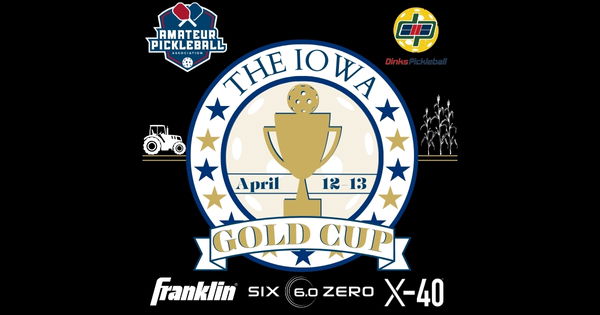 The Iowa Gold Cup @ Dinks Pickleball logo