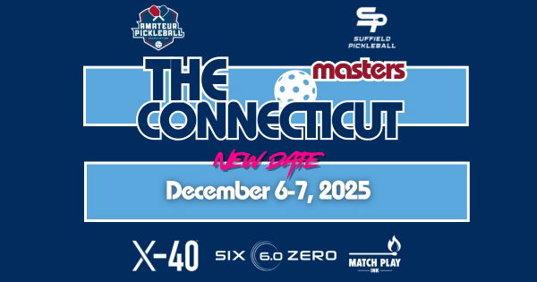 The Connecticut Masters @ Suffield Pickleball logo