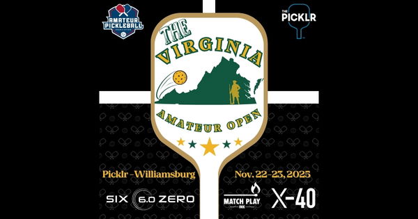The Virginia Amateur Open @ The Picklr Williamsburg logo