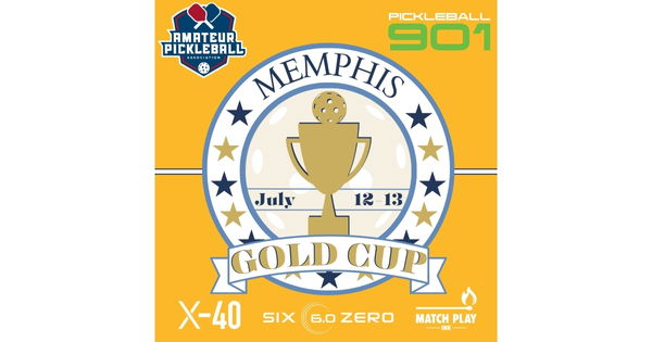 The Memphis Gold Cup @ 901 Pickleball logo