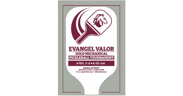 Evangel Valor Gold Mechanical Pickleball Tournament logo