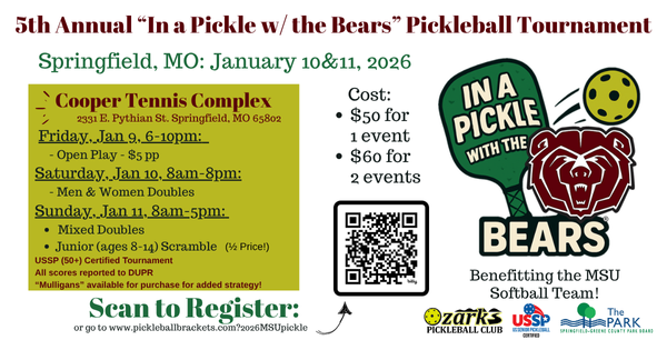 2026 5th Annual MSU In a Pickle with the Bears Pickleball Tournament logo