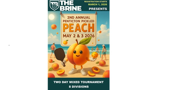 The Penticton Pickled Peach Mixed Tournament logo