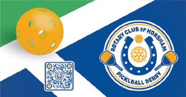 Rotary Club of Horsham Pickleball Derby 2024 logo