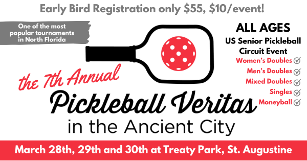 Pickleball Veritas in The Ancient City logo