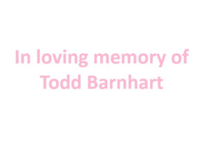 In loving memory of Todd Barnhart logo