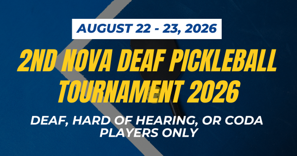 2nd NOVA Deaf Pickleball Tournament logo