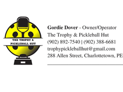 The Trophy & Pickleball Hut logo