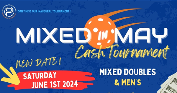 Mixed in May - Mixed & Men's Doubles Cash Tournament logo