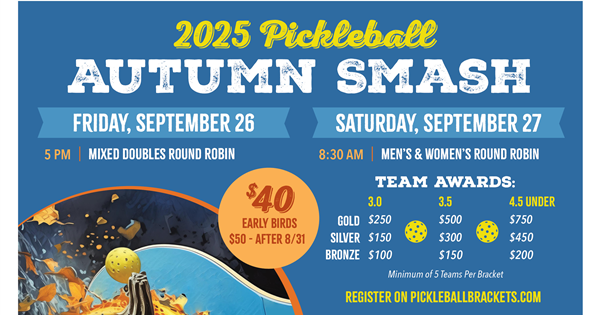 Autumn Smash Pickleball Tournament logo