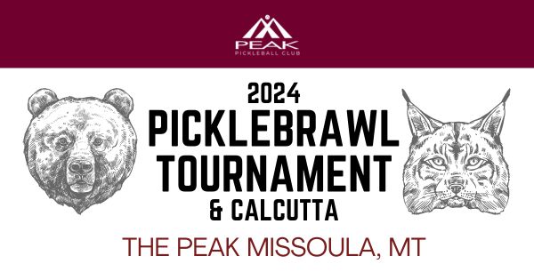 The 2024 PEAK PickleBrawl Tournament & Calcutta logo