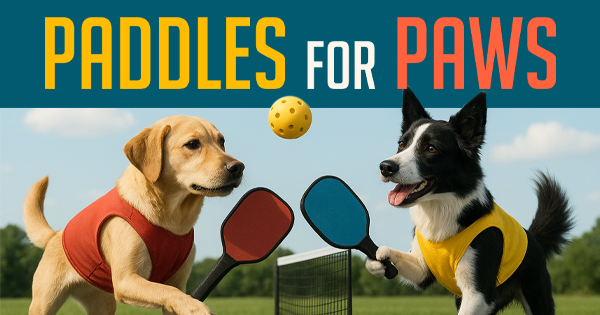 *Cancelled* Paddles For Paws 2025 logo