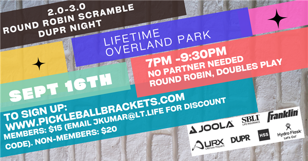 DUPR Round Robin Scramble 2.0 - 3.0 logo