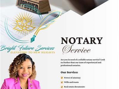 Bright Future Services Mobile Notary logo