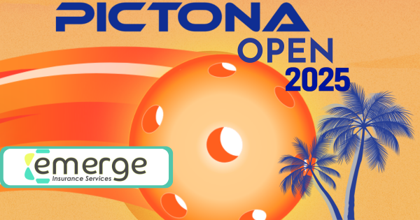 Pictona Open 2025 by Emerge Insurance Services logo
