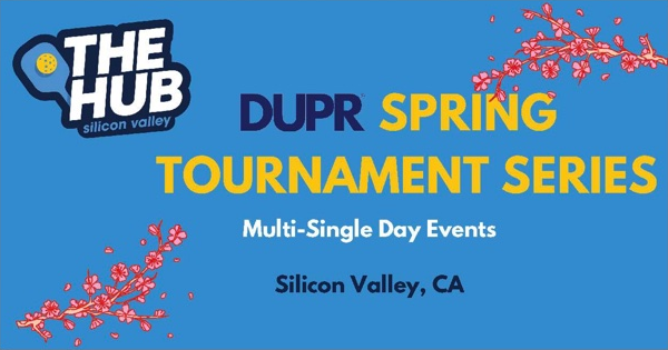The HUB DUPR Spring Tournament Multi-Single Day Events - Sign up on CourtReserve logo