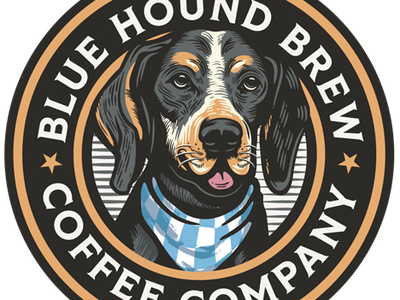 Blue Hound Brew Coffee Company logo