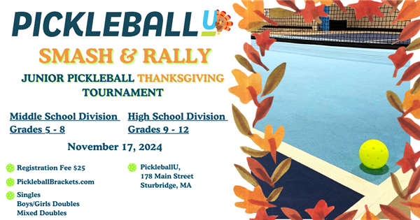 Smash & Rally Youth Pickleball Tournament logo