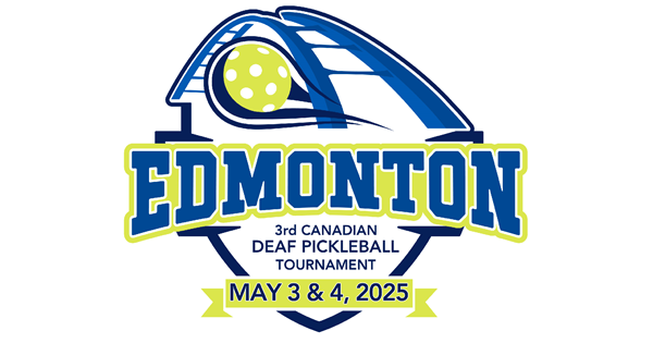 3rd Canadian Deaf Pickleball Tournament logo