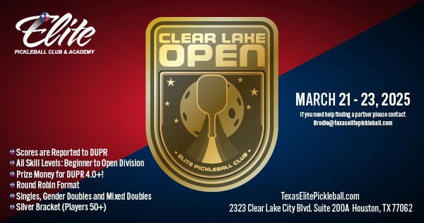 Elite: Clear Lake Open logo