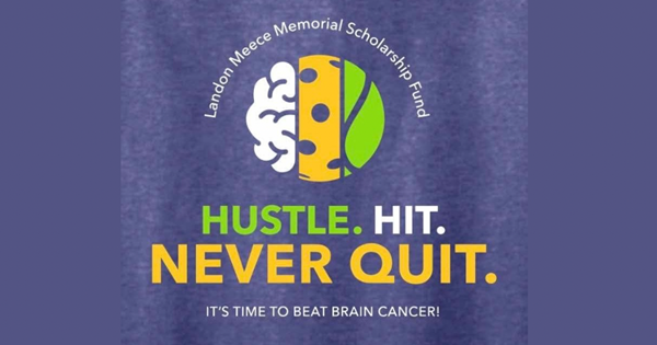 Hustle. Hit. Never Quit! — Benefiting the Landon Meece Memorial Scholarship Fund logo