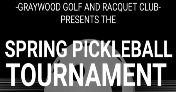 Graywood Golf and Racquet Club Spring Pickleball Tournament logo
