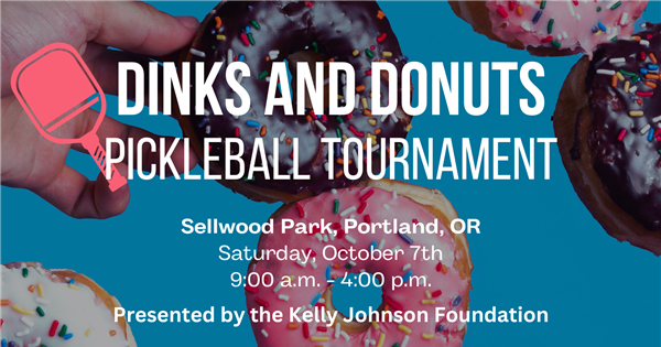 Dinks and Donuts Pickleball Tournament - CANCELLED logo