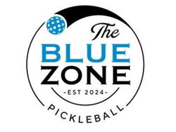 The Blue Zone Pickleball logo