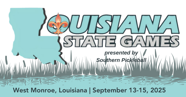Louisiana State Games Pickleball Tournament 2025 logo