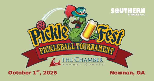 2nd Annual Newnan-Coweta PickleFest! A Fundraiser for the Newnan-Coweta Chamber of Commerce logo