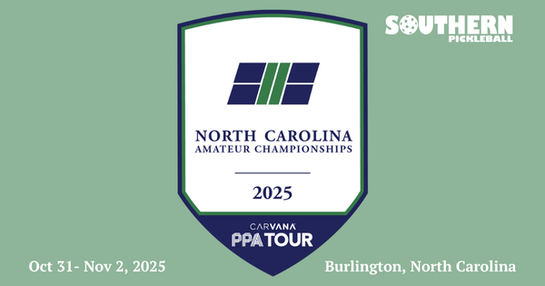 2025 North Carolina Pickleball Championships powered by Carvana PPA Tour & Southern Pickleball logo